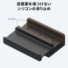 USBハブ クリップ固定 Type-A接続 1.5mケーブル 4ポート ブラック クランプ固定 机固定