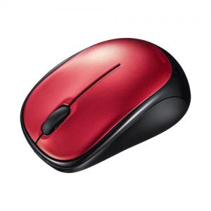 静音BluetoothブルーLEDマウス(レッド)