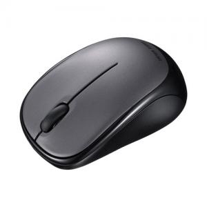 静音Bluetoothマウス ブルーLEDセンサー ダークシルバー