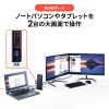 Type-C・USB3.2A接続デュアルHDMIドッキングステーション