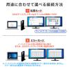 Type-C・USB3.2A接続デュアルHDMIドッキングステーション