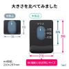 ジェルリストレスト付きマウスパッド ブラック