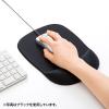 低反発リストレスト付きマウスパッド(ブルー)