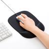 低反発リストレスト付きマウスパッド(ブラック)