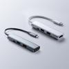 USB Type-Cハブ USB PD充電 60W対応 HDMI出力 MacBook iPad Pro対応 4K/30Hz USB Aポート アルミ ガンメタ