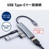 【在庫限り】USB Type-Cハブ USB PD充電 60W対応 HDMI出力 MacBook iPad Pro対応 4K/30Hz USB Aポート アルミ シルバー