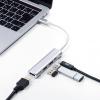 【在庫限り】USB Type-Cハブ USB PD充電 60W対応 HDMI出力 MacBook iPad Pro対応 4K/30Hz USB Aポート アルミ シルバー
