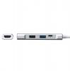 【在庫限り】USB Type-Cハブ USB PD充電 60W対応 HDMI出力 MacBook iPad Pro対応 4K/30Hz USB Aポート アルミ シルバー