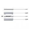 【在庫限り】USB Type-Cハブ USB PD充電 60W対応 HDMI出力 MacBook iPad Pro対応 4K/30Hz USB Aポート アルミ シルバー