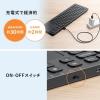 【処分特価】Bluetoothキーボード タッチパッド コンパクト 充電式 iPhone・iPad アイソレーション パンタグラフ マルチペアリング 英字配列