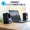 Bluetooth対応 アンプ内蔵スピーカー USB接続 ステレオミニプラグ接続 10W出力 ツイーター搭載