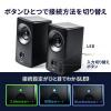 Bluetooth対応 アンプ内蔵スピーカー USB接続 ステレオミニプラグ接続 10W出力 ツイーター搭載