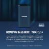 ポータブルSSD 2TB USB 20Gbps USB Type-C USB A 耐衝撃 IPX5 ネイビー Transcend iPhone 15 Pro/Pro Max 動作確認済み