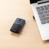 薄型モバイルマウス SLIMO Bluetooth 2.4GHzワイヤレス 静音ボタン USB充電式 ネイビー