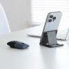 薄型モバイルマウス SLIMO Bluetooth 2.4GHzワイヤレス 静音ボタン USB充電式 ネイビー