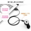 リングマウス USB A接続 ワイヤレス フィンガーマウス 空中マウス 5ボタン USB充電式 ブラック