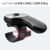 リングマウス USB A接続 ワイヤレス フィンガーマウス 空中マウス 5ボタン USB充電式 ブラック