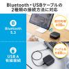 WEB会議スピーカーフォン 小型 テレワーク 1人用 デュアルマイク スピーカー 一体型 個人 Bluetooth/USB接続対応 ファブリック ブラック