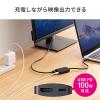 USB Type-C HDMI変換アダプタ 4K/60Hz HDR対応 PD100W  iPad Pro Air Nintendo Switch 有機ELモデル対応 ブラック