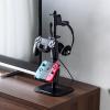 ゲームコントローラースタンド ゲームパッドスタンド ヘッドホンスタンド 収納スタンド ゲームスタンド ブラック