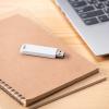 USBメモリ 32GB USB3.2 Gen1 ホワイト スライド式 高速データ転送 アクセスランプ ストラップ付き サンワサプライ製