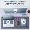 ワイヤレスマウス VELZA サイドホイール/高速スクロール Bluetooth/2.4GHz 無線 静音 左右スクロール USB充電式