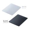 ガラスマウスパッド 縦18cm 横26cm Sサイズ ホワイト