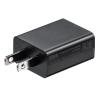 USB-ACアダプタ USB A×1 5V/1A出力 ブラック PSE認証品 USB充電器