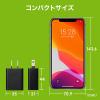USB-ACアダプタ USB A×1 5V/1A出力 ブラック PSE認証品 USB充電器