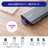 USB Type-Cモバイルドッキングステーション ロングケーブル 7in1 4K/30Hz対応 HDMI出力 SD/microSDカードリーダー UHS-II PD100W