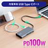 USB Type-Cモバイルドッキングステーション ロングケーブル 7in1 4K/30Hz対応 HDMI出力 SD/microSDカードリーダー UHS-II PD100W