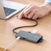 USB Type-Cモバイルドッキングステーション ロングケーブル 7in1 4K/30Hz対応 HDMI出力 SD/microSDカードリーダー UHS-II PD100W