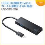 USB Type-Cハブ USB3.1 Gen1 USB2.0 コンボハブ 4ポート ブラック