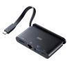 【アウトレット】Type-Cハブ ドッキングステーション HDMI LANポート付き 3ポート PD対応 サンワサプライ製