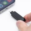 Lightning & USB-A USBメモリ 64GB MFi認証品 iPhone iPad Android 対応 パソコン 写真 動画 バックアップ スイング式 iXflash