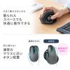 エルゴノミクス トラックボール 2.4GHz Bluetooth 5ボタン USB充電式