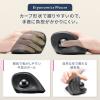 エルゴノミクス トラックボール 2.4GHz Bluetooth 5ボタン USB充電式