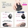 エルゴノミクス トラックボール 2.4GHz Bluetooth 5ボタン USB充電式