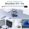 【アウトレット】マルチカードリーダー SD microSD CF xDピクチャーカード MS対応 5 in 1 USB-C USB A接続