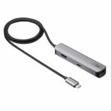 USB Type-Cマルチ変換アダプタ HDMI LANポート付き ケーブル1m
