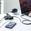 【処分特価】USBハブ USB A×4 USB3.1 Gen2 セルフパワー USB Type-C接続 ブラック)
