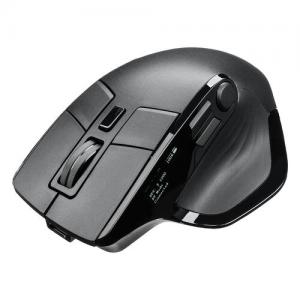 多機能ワイヤレスマウス 8ボタン 割り当て 液晶画面つき Bluetooth/2.4GHzレシーバー 充電式 ブラック