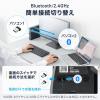 多機能ワイヤレスマウス 8ボタン 割り当て 液晶画面つき Bluetooth/2.4GHzレシーバー 充電式 ブラック