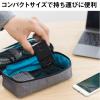 コンセント付きUSB-ACアダプタ 電源コンセント×3 USB A×2 5V/2.4A出力 ブラック