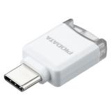 microSDカードリーダー USB-C接続 iPhone Android対応 写真 動画 バックアップ機能 MFi認証 iXflash ホワイト