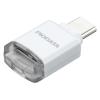 microSDカードリーダー USB-C接続 iPhone Android対応 写真 動画 バックアップ機能 MFi認証 iXflash ホワイト
