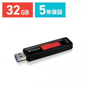 USBメモリ 32GB USB3.1 Gen1 ブラック スライドコネクタ JetFlash760 Transcend製