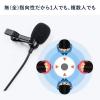 クリップマイク ピンマイク コンデンサーマイク 高音質 デジタルカメラ ビデオカメラ スマホ接続 3.5mm/6.3mm対応 電池式