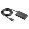 USBハブ 4ポート USB-A ケーブル長1m バスパワー 薄型 軽量 コンパクト 高速データ転送 5Gbps
