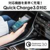 【処分特価】Quick Charge 3.0対応カーチャージャー USB A×2 急速充電 5V/3A 最大出力36W ブラック
